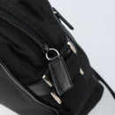 PRADA Shoulder Bag Nylon Black Silver Auth gh2029-8