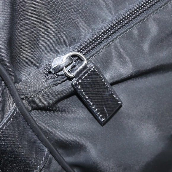 PRADA Shoulder Bag Nylon Black Silver Auth gh2029