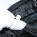 PRADA Shoulder Bag Nylon Black Silver Auth gh2029-11
