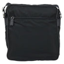 PRADA Shoulder Bag Nylon Black Silver Auth gh2029-13