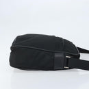 PRADA Shoulder Bag Nylon Black Silver Auth gh2029-3