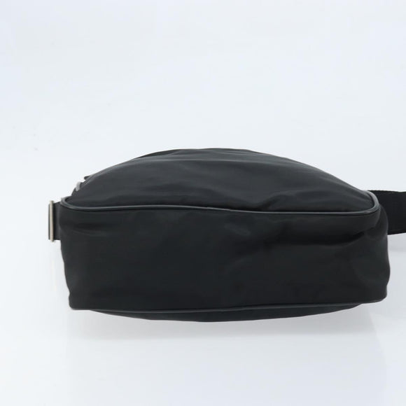 PRADA Shoulder Bag Nylon Black Silver Auth gh2029