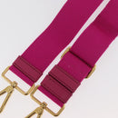 PRADA Adjustable Shoulder Strap Canvas 26.8""-50"" Pink Gold Auth gh2036-11