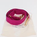 PRADA Adjustable Shoulder Strap Canvas 26.8""-50"" Pink Gold Auth gh2036-16