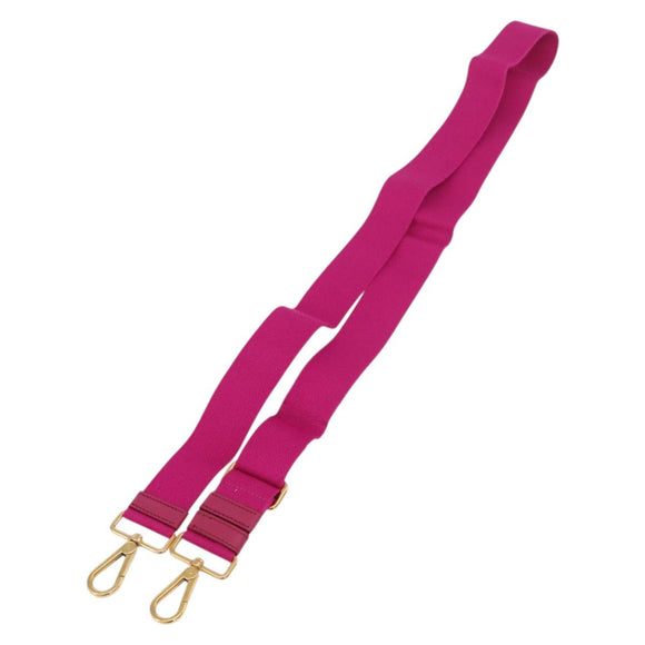 PRADA Adjustable Shoulder Strap Canvas 26.8""-50"" Pink Gold Auth gh2036