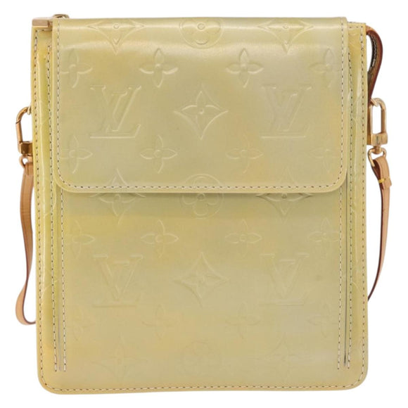 LOUIS VUITTON Monogram Vernis Motto Accessoiretasche Grau M91030 LV Auth gh2037