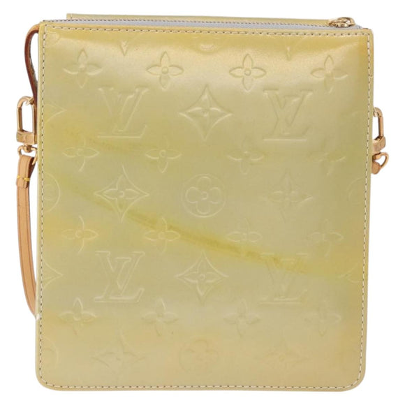 LOUIS VUITTON Monogram Vernis Motto Accessoiretasche Grau M91030 LV Auth gh2037