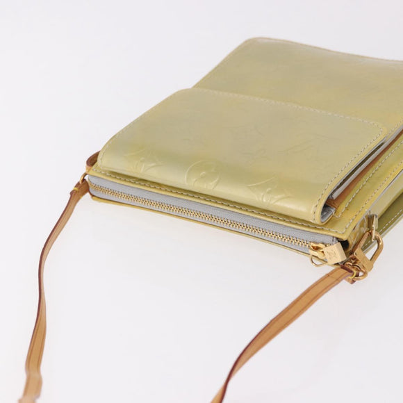 LOUIS VUITTON Monogram Vernis Motto Accessoiretasche Grau M91030 LV Auth gh2037