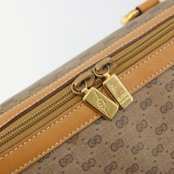 GUCCI Micro GG Supreme Hand Bag PVC Beige Gold 002 104 0033 Auth gh2038