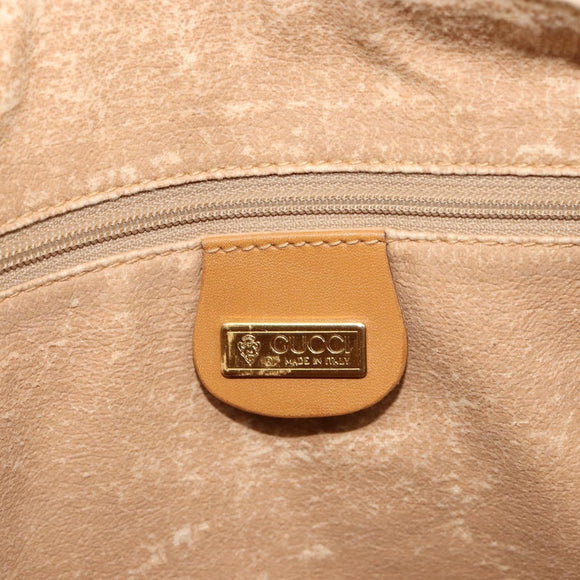GUCCI Micro GG Supreme Handtasche PVC Beige Gold 002 104 0033 Auth gh2038