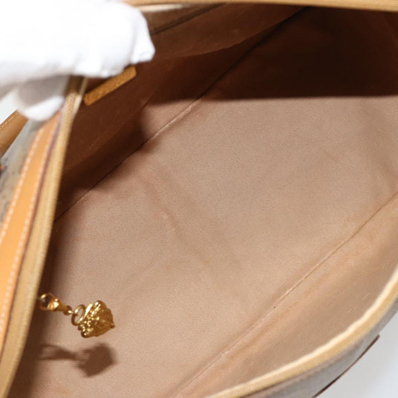 GUCCI Micro GG Supreme Handtasche PVC Beige Gold 002 104 0033 Auth gh2038