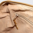 GUCCI Micro GG Supreme Handtasche PVC Beige Gold 002 104 0033 Auth gh2038-24