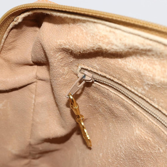 GUCCI Micro GG Supreme Handtasche PVC Beige Gold 002 104 0033 Auth gh2038