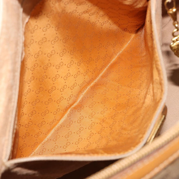 GUCCI Micro GG Supreme Hand Bag PVC Beige Gold 002 104 0033 Auth gh2038