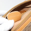 GUCCI Micro GG Supreme Handtasche PVC Beige Gold 002 104 0033 Auth gh2038-12