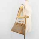 GUCCI Micro GG Supreme Hand Bag PVC Beige Gold 002 104 0033 Auth gh2038-26