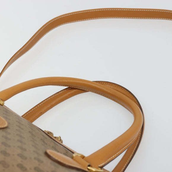 GUCCI Micro GG Supreme Handtasche PVC Beige Gold 002 104 0033 Auth gh2038
