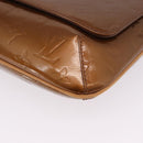 LOUIS VUITTON Monogram Vernis Thompson Street Bag Bronze M91124 LV Auth gh2039-15