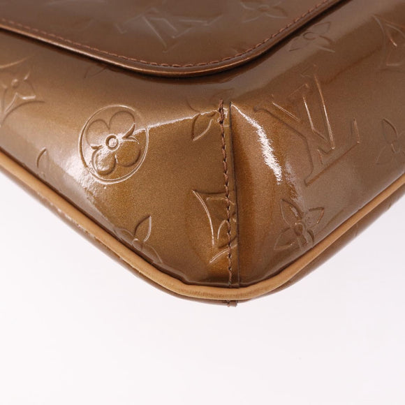 LOUIS VUITTON Monogram Vernis Thompson Street Bag Bronze M91124 LV Auth gh2039