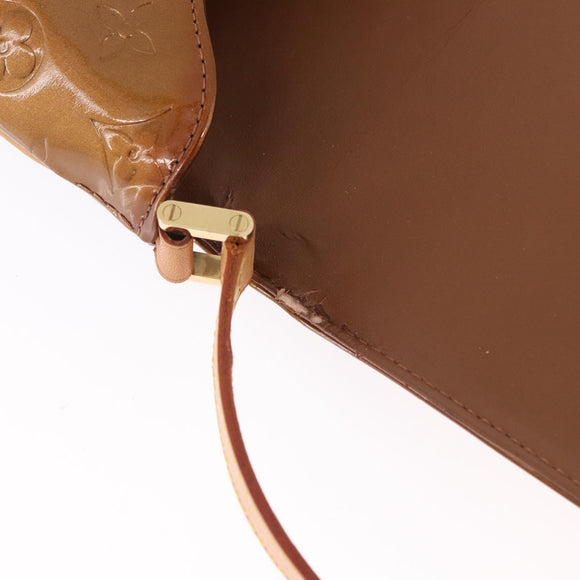 LOUIS VUITTON Monogram Vernis Thompson Street Bag Bronze M91124 LV Auth gh2039