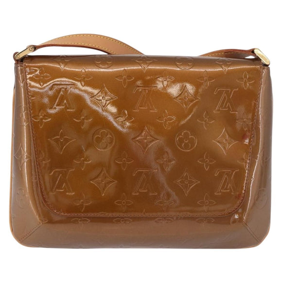 LOUIS VUITTON Monogram Vernis Thompson Street Bag Bronze M91124 LV Auth gh2039