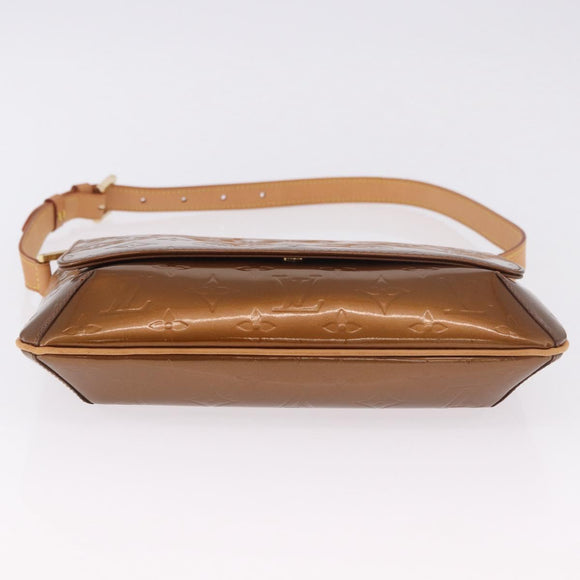 LOUIS VUITTON Monogram Vernis Thompson Street Bag Bronze M91124 LV Auth gh2039