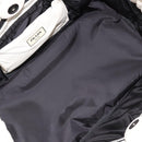 PRADA Canapa MM Hand Bag Leather White Silver Auth gh2041-11