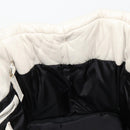 PRADA Canapa MM Hand Bag Leather White Silver Auth gh2041-20