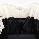 PRADA Canapa MM Hand Bag Leather White Silver Auth gh2041-21