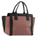 Chloe Alice Hand Bag Leather Pink Gold Auth gh2042-1