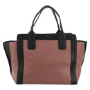 Chloe Alice Hand Bag Leather Pink Gold Auth gh2042-2
