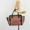Chloe Alice Hand Bag Leather Pink Gold Auth gh2042-20