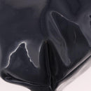 CELINE Circle Shoulder Bag Vinyl Navy Auth gh2044-10