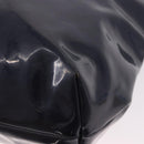 CELINE Circle Shoulder Bag Vinyl Navy Auth gh2044-13