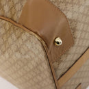 CELINE Macadam Canvas Boston Bag PVC Beige Gold Auth gh2046-14