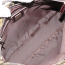 FENDI Zucca Canvas Hand Bag Black Brown Auth gh2047-11