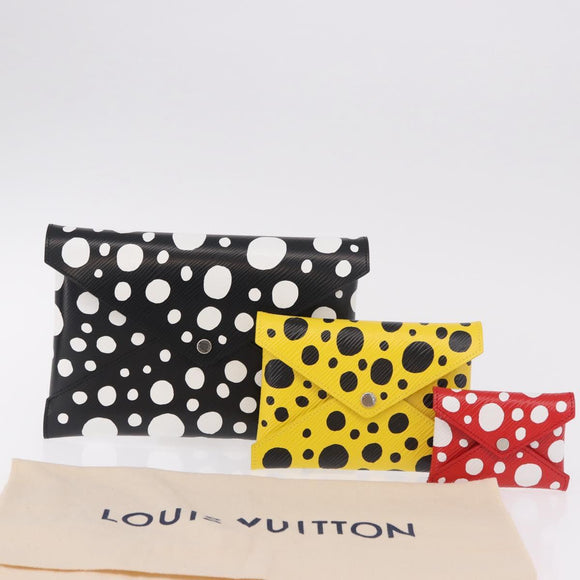 LOUIS VUITTON Epi LVxYK Pochette Kirigami Pouch Black M81959 LV Auth gh2050SAM
