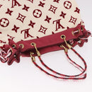 LOUIS VUITTON Cruise line Eponge Tote Bag Pile White M92096 LV Auth gh2053A-14