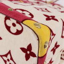 LOUIS VUITTON Cruise line Eponge Tote Bag Pile White M92096 LV Auth gh2053A-17