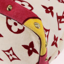 LOUIS VUITTON Cruise line Eponge Tote Bag Pile White M92096 LV Auth gh2053A-19