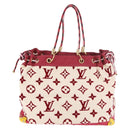 LOUIS VUITTON Cruise line Eponge Tote Bag Pile White M92096 LV Auth gh2053A-2