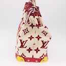 LOUIS VUITTON Cruise line Eponge Tote Bag Pile White M92096 LV Auth gh2053A-4