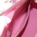 PRADA Hand Bag Rattan 2way Pink Silver Auth gh2054A-29