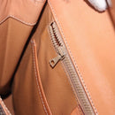 CELINE Macadam Canvas Hand Bag PVC Leather Brown Gold Auth gh2055-24