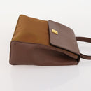 GIVENCHY Hand Bag Leather 2 Set Black Brown Auth gh2056-12