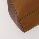GIVENCHY Hand Bag Leather 2 Set Black Brown Auth gh2056-16