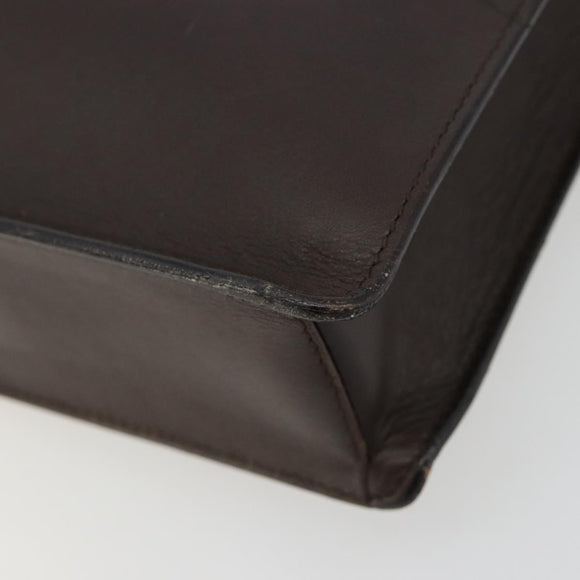 GUCCI Shoulder Bag Leather Brown Auth gh2057