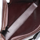 GUCCI Shoulder Bag Leather Brown Auth gh2057-11