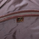 FENDI Zucchino Canvas Boston Tasche beschichtetes Canvas Beige Gold Auth gh2058-17