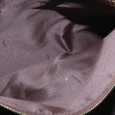 FENDI Zucchino Canvas Boston Tasche beschichtetes Canvas Beige Gold Auth gh2058-21